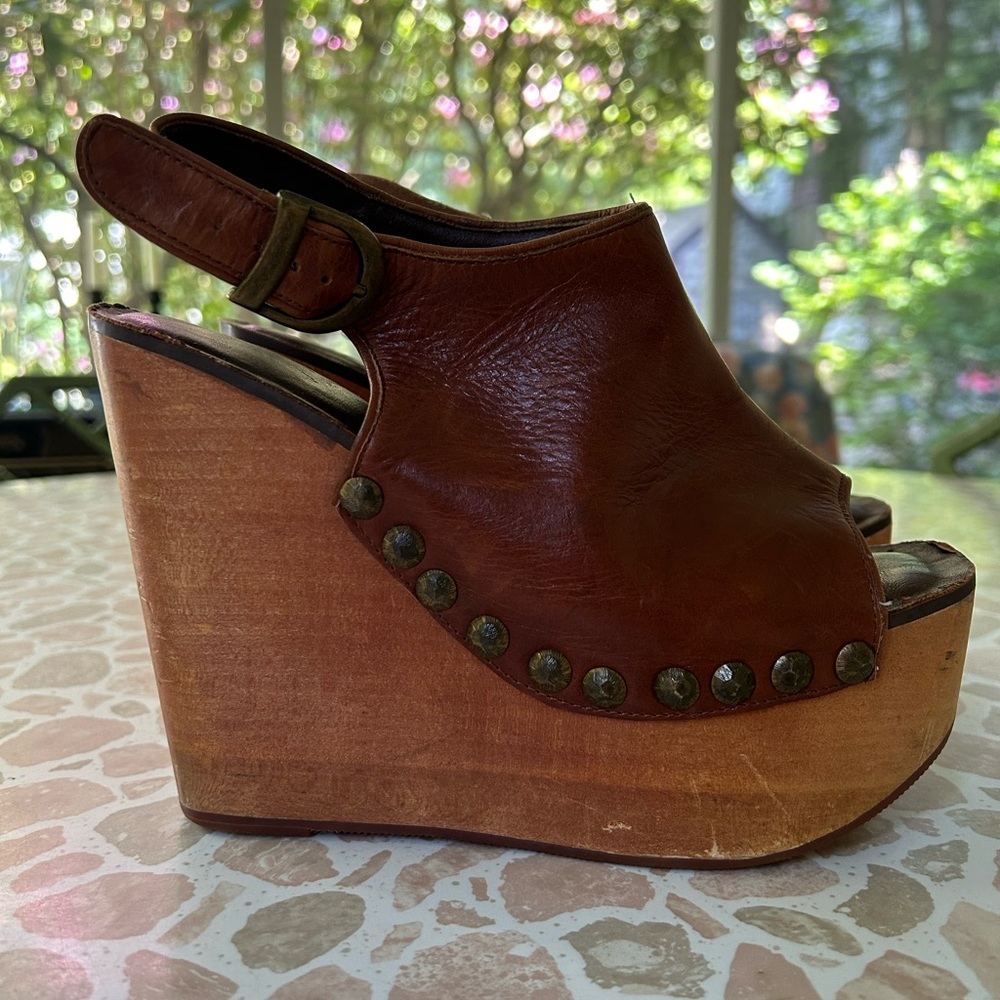 Jeffery Campbell Platform wedge mule